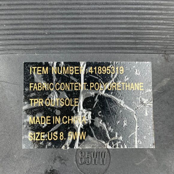 Torrid Strappy Sandals Women’s 8.5WW Black Faux Leather Open Toe Square Flats - Picture 11 of 11